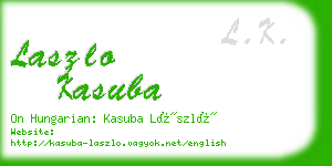 laszlo kasuba business card